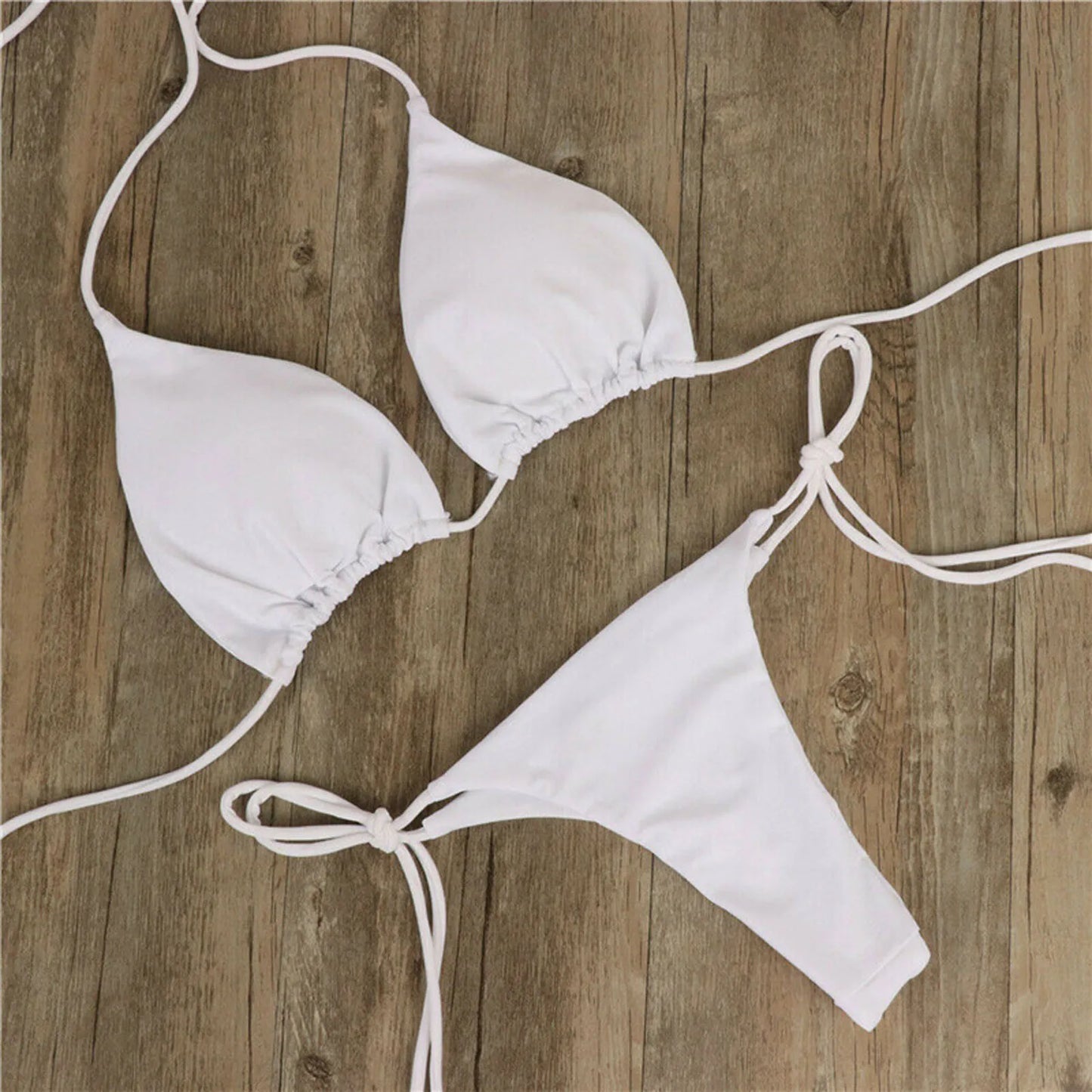 Brazilian Bikini Set 2025 - Zweiteiliger Sommer Bikini mit String-Höschen