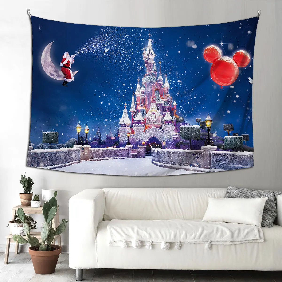 Home Decor Art Nordic Christmas Santa Claus Halloween Tapestry Room Wall    Hanging tapeçaria de natal