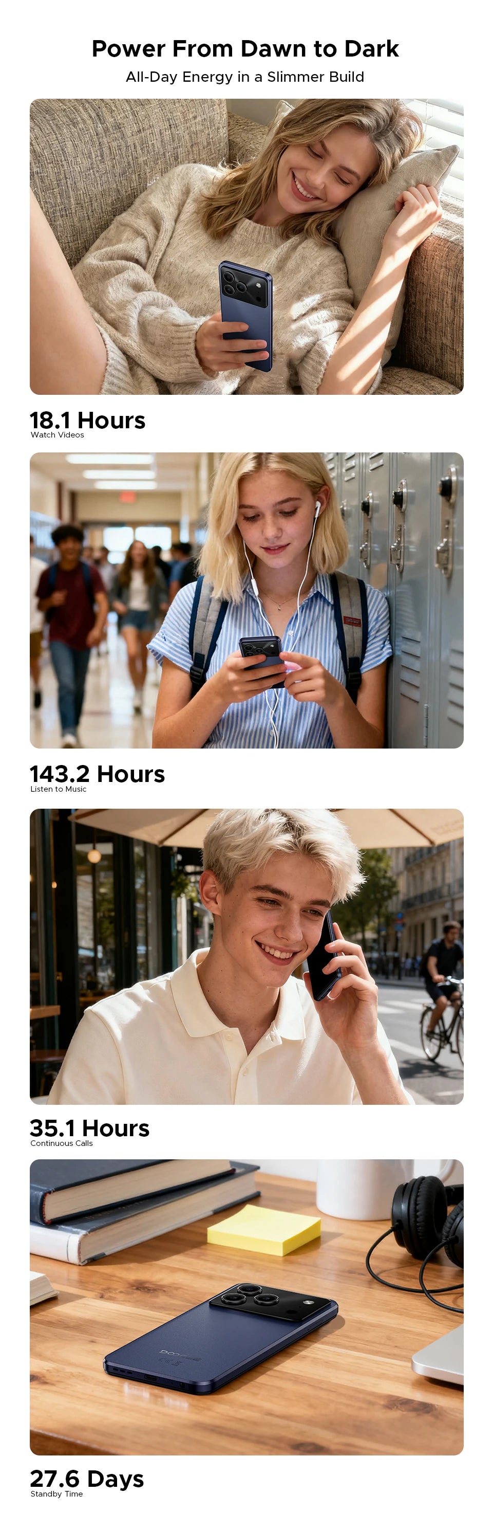 DOOGEE Note56 Plus Großer Akku - 6150mAh, 18W, 6,56 Zoll