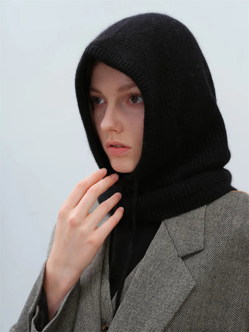 Furina Balaclava Kaninchenpelz Warm - Strick, Einheitsgröße