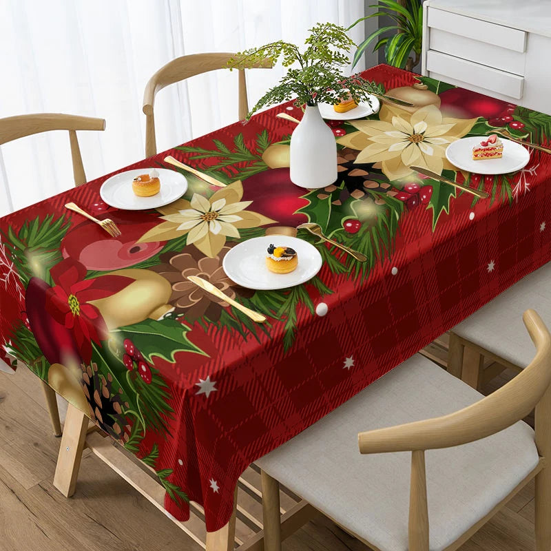 Home Decor Festive Christmas Tablecloth Design Restaurant kitchen tablecloth living room home decoration party decoration
