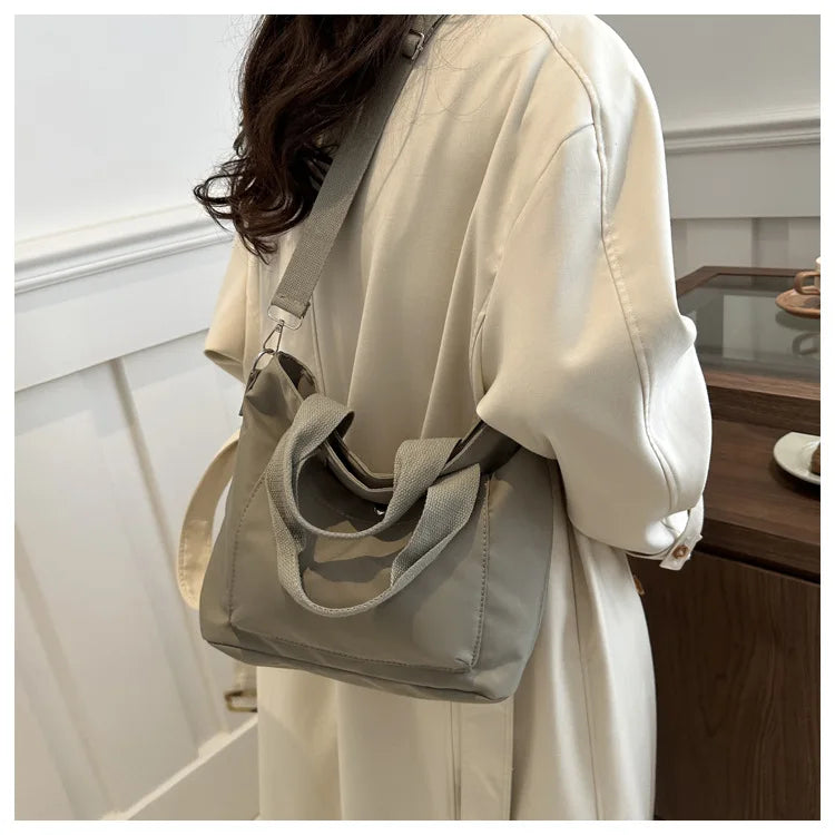 Small Casual Tote Bags Women Shoulder Messenger Bags Korean Canvas Fashion Female Crossbody Bag for Girl 2024 Cloth Handbags
