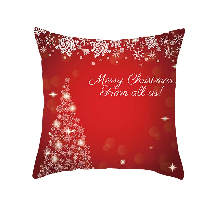 Christmas Pillow Case Christmas Santa Claus Elk Pillow Case Cover Merry Christmas Decorative Pillowcases Party Pillow Case