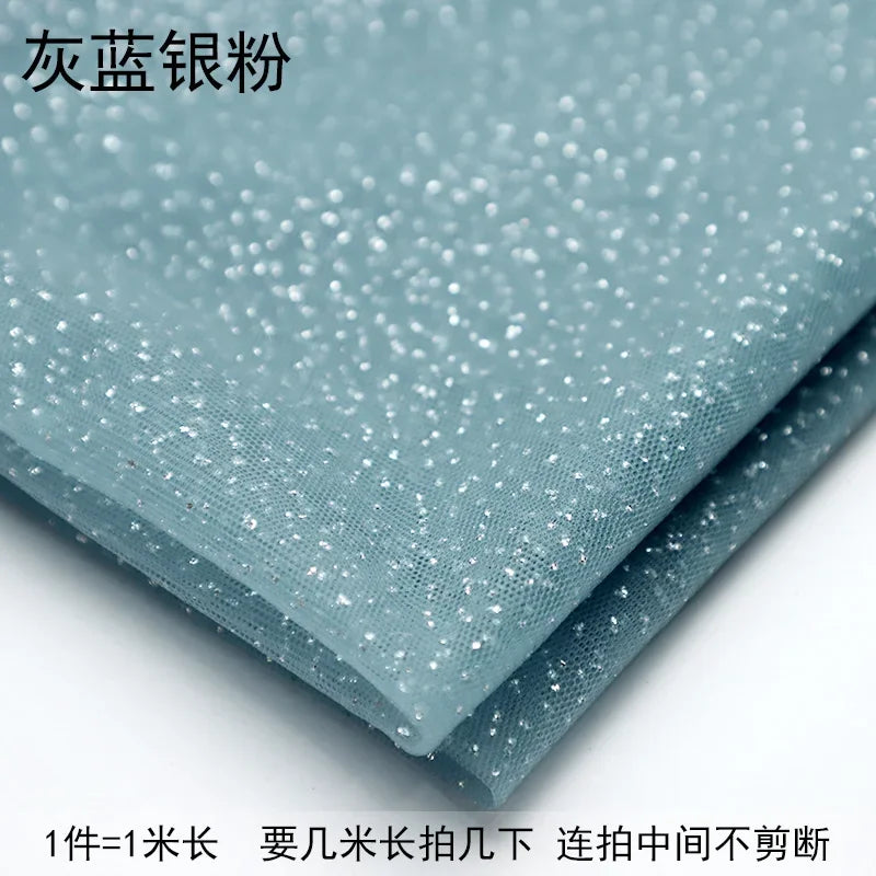 TüllPro Glitzer-Tüll - Chiffon Polyester 160cm Reißfest