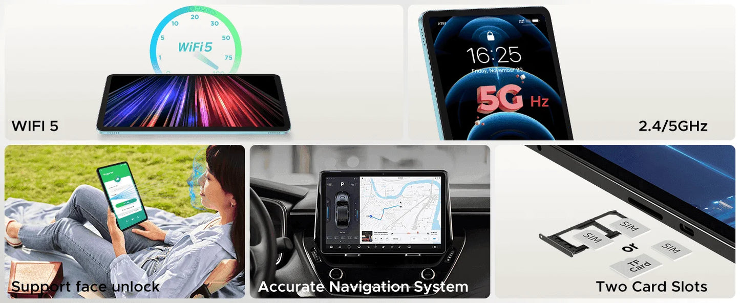 DOOGEE T36 Android 15 Tablet - 32 GB RAM, 2,2 GHz Octa-Core, 12 Zoll Display