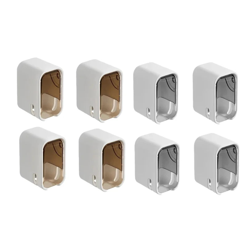 NONEM Zahnbürstenhalter Wandmontage - Kapazität Vier Zahnbürsten, Größe25x9x6