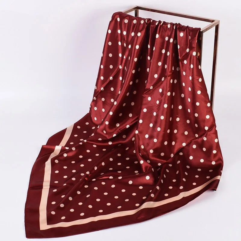 Luxoria Seidenoptik Halstuch - 90x90 cm Polyester weich