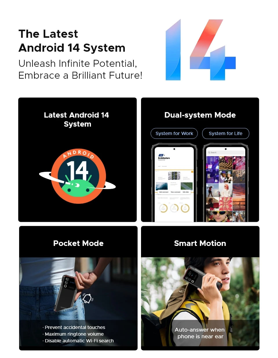 DOOGEE Blade10 Max Robustes - 10300 mAh 18W 6,56 Zoll Display