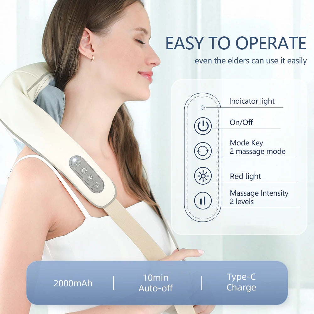 Foreverlily 26W Bürstenloser Motor Nackenmassage - 2000mAh Kompakt