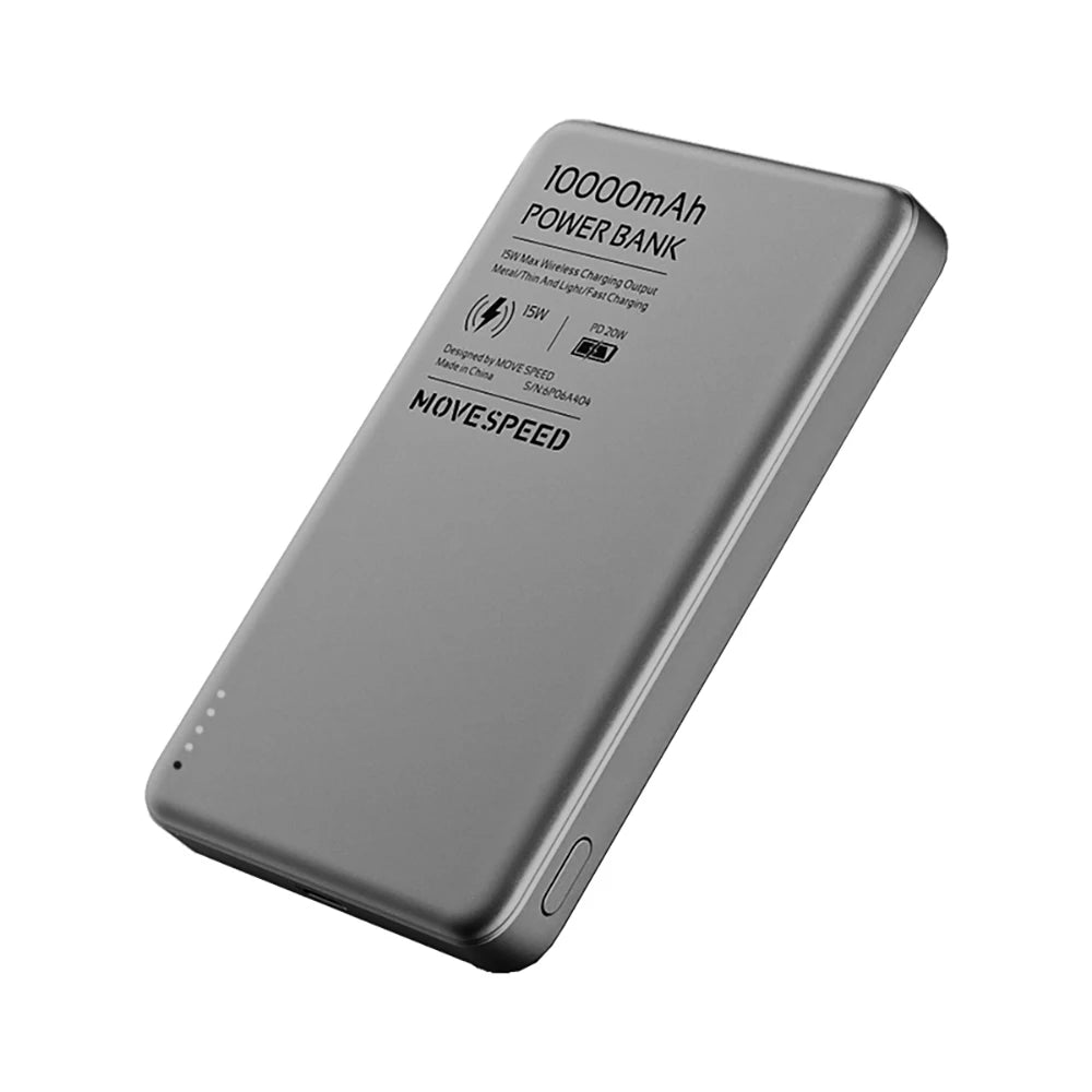 MOVESPEED S10 10000mAh Magnetic Power Bank Fast Charge Portable External Battery Mini Wireless Powerbank for iPhone 16 Samsung