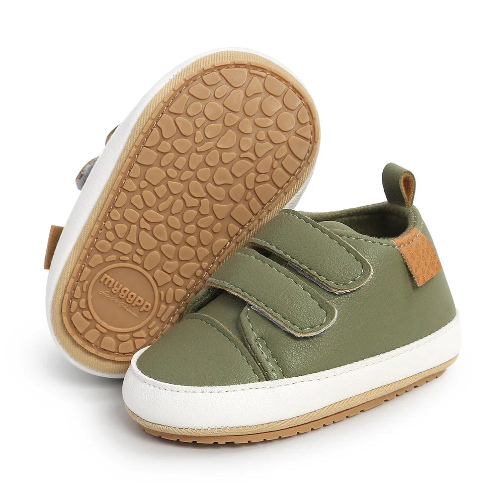 Neugeborenen Baby Schuhe 2025 - Leder Casual Rutschfest - Kleinkind Lauflernschuhe Jungen Mädchen Sneaker