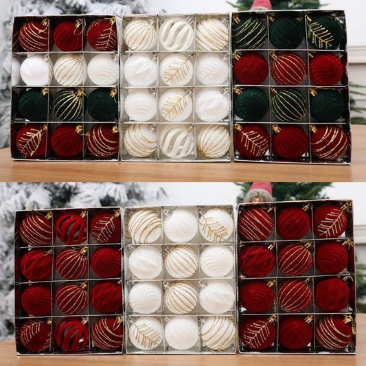 Choice Christbaumkugeln Glitzernde Kugeln - Inhalt 12 Stück, Durchmesser 6 cm