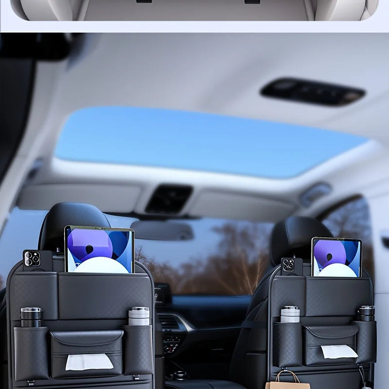 Auto Sitz Rücken Aufbewahrung Tasche 2025 - Hängende Tasche Multifunktional - Car Seat Tissue Box Organizer Interieur Dekoration