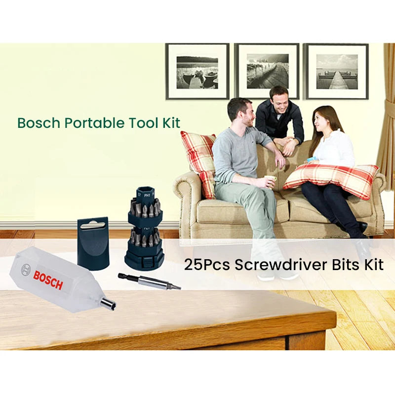 Biți de șurubelniță 2025: Bosch 25 buc. biți de șurubelniță electrică din oțel aliat, diametru 25 mm, set combinat, asamblare mobilă, jucărie, demontare, colecție