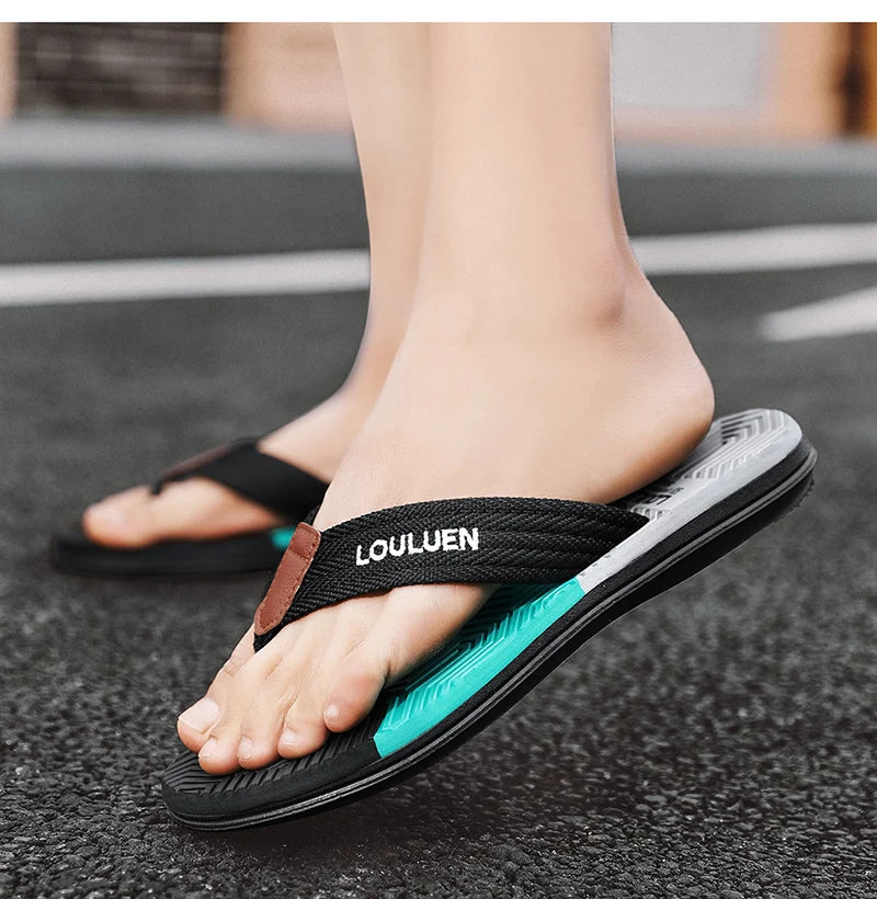 Hohe Qualität Heißer Verkauf Männer Flip Flops Sommer Strand Flip Flops Männer Mode Atmungsaktiv Casual Strand Männer Hausschuhe Sommer Outdoor