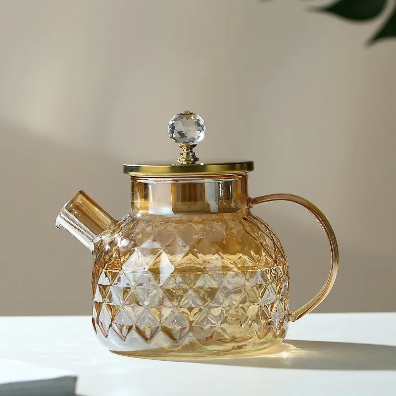 CasaBella Teekanne Mit Sieb - 1.0L Borosilikat Herd