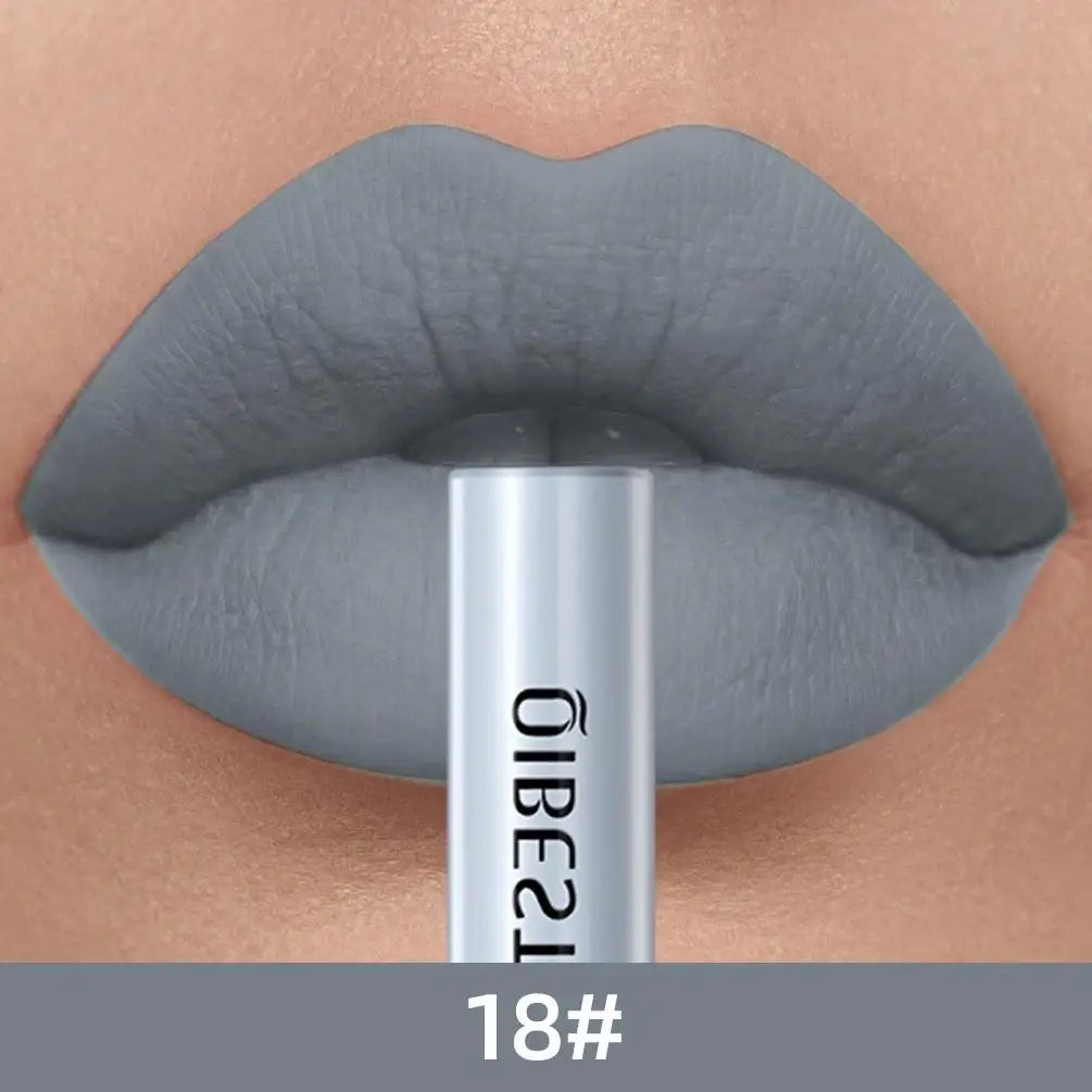 Matte Liquid Lipstick Waterproof Long Lasting Velvet Mate Nude Red Lip Gloss Lint Tube Makeup Cosmetic Lipsticks Lipgloss