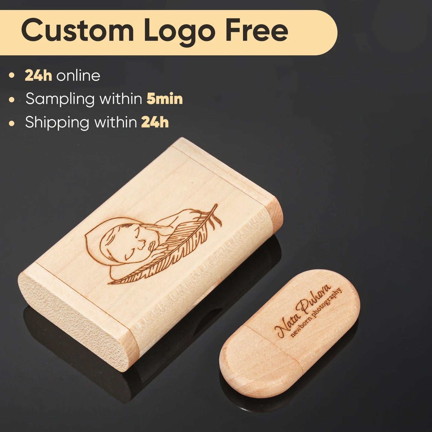 JASTER USB-Stick 2.0 128GB Holz/Bambus Kostenloses Logo Pendrive 4GB 8GB 16GB 32GB 64GB Pen Drive Hochzeitsgeschenke