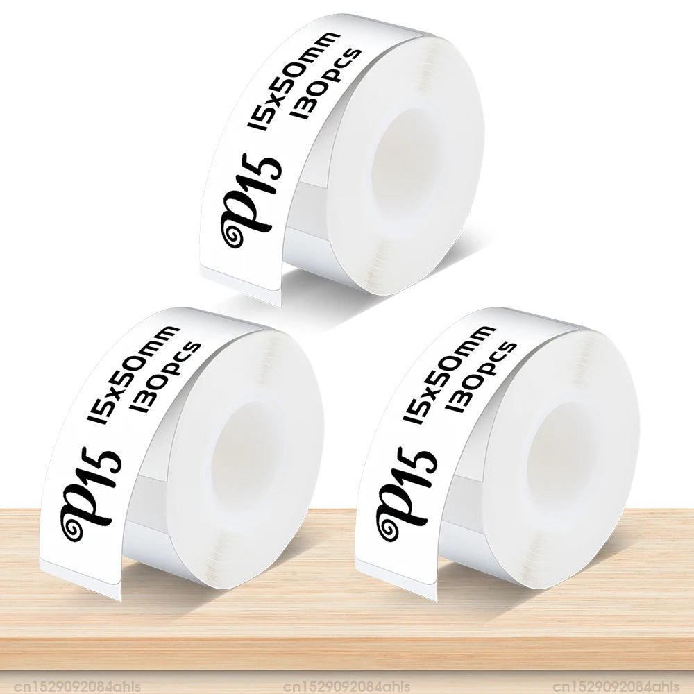 Label-Drucker 2025: Mini-Thermal P15 Portable-Bluetooth - Adhesive Sticker Inkless Collection