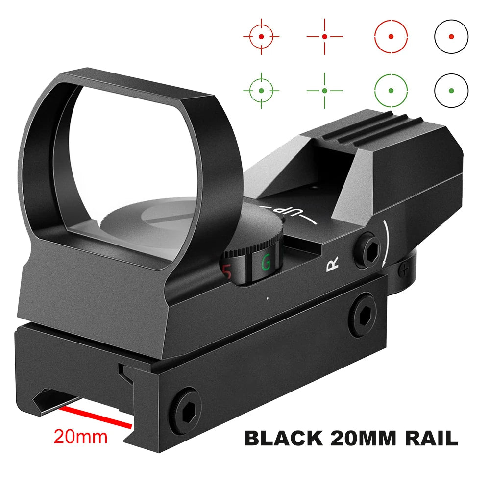 Taktische Rot-Grün-Dot-Sight-Scope-Riflescope-Jagdoptik-Reflex-Sight-mit-20mm-Schiene