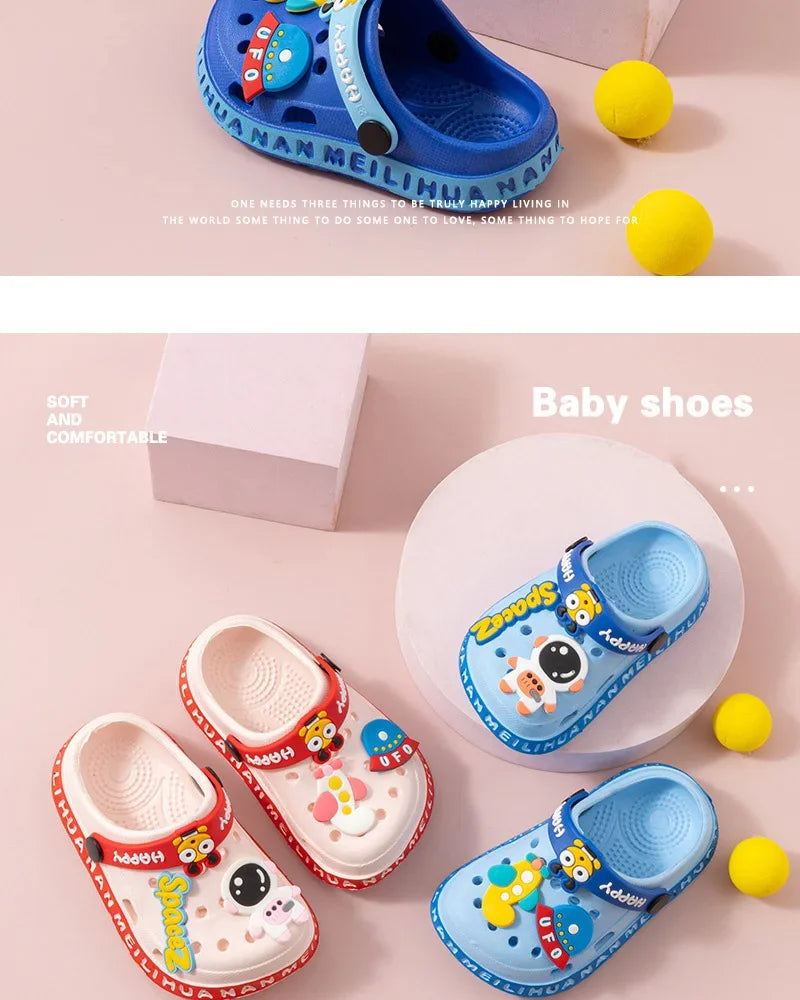 ZYCZWLCN Kinder Sandalen Cartoon Rutschfest - Gr.10-11 PVC