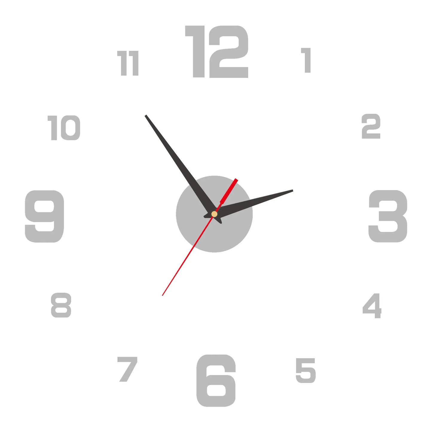 Choice 3D Rahmenlos DIY Uhr - Acryl Lautlos Groß Wohnzimmer