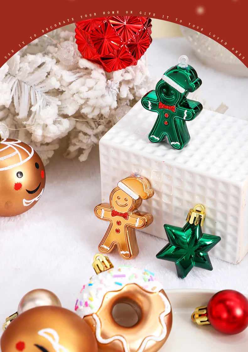 Choice Weihnachtskugeln Rot-Gold Lackiert - 42 Stück, 6 cm