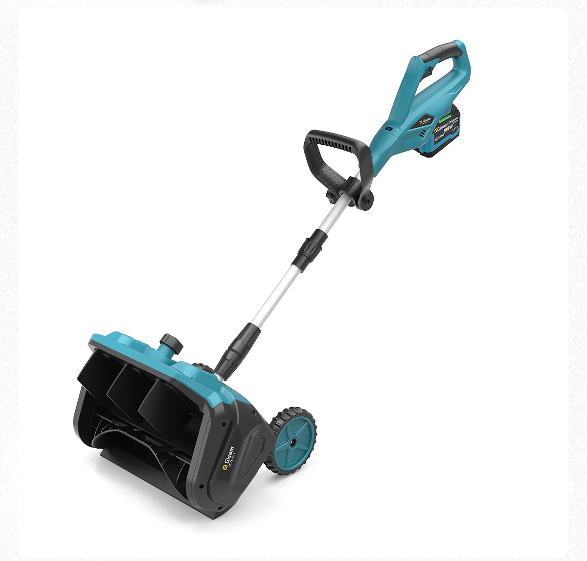 Gisam Schneepflug Bürstenlos - 4,5 Ah,3500 W, Breite 32 cm