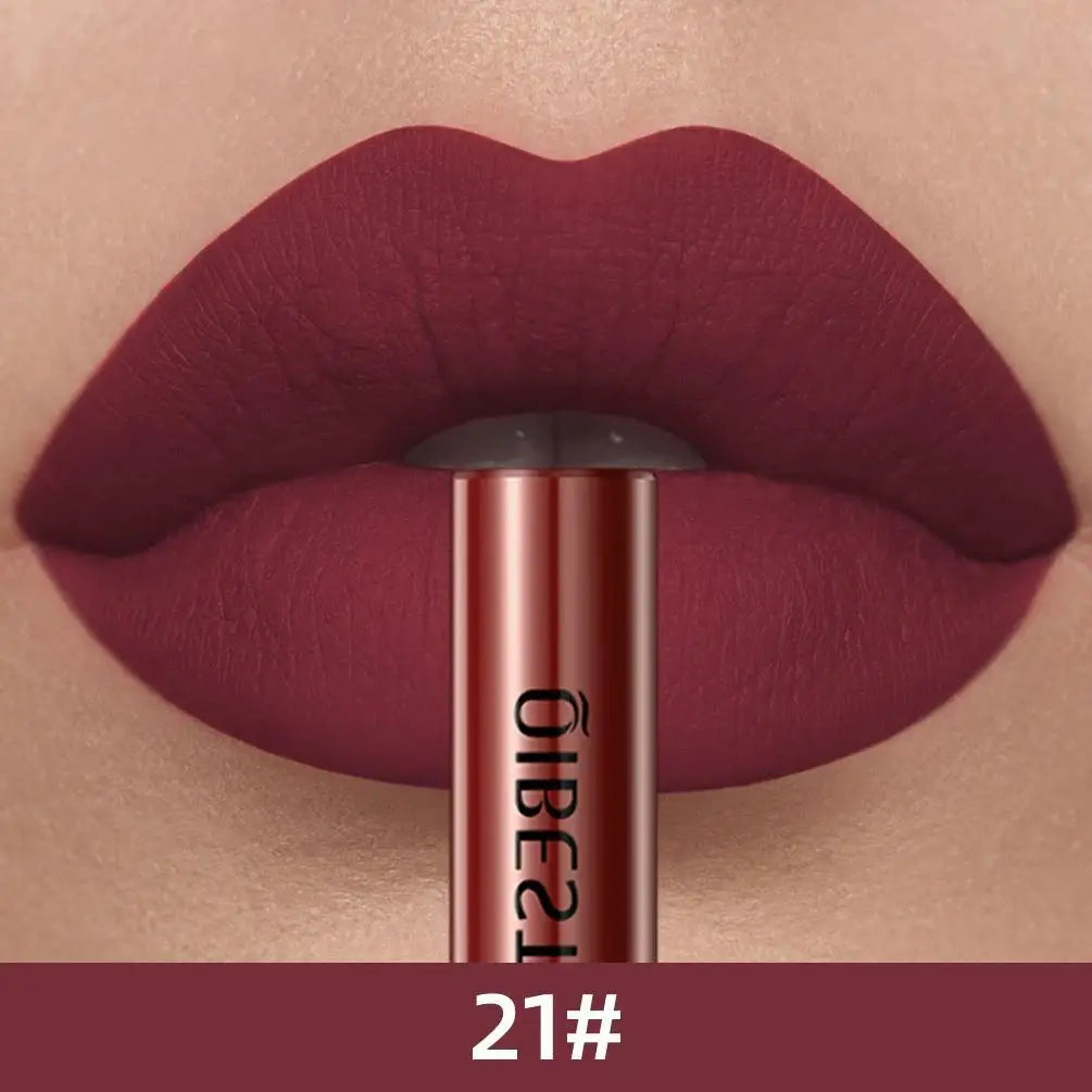 Matte Liquid Lipstick Waterproof Long Lasting Velvet Mate Nude Red Lip Gloss Lint Tube Makeup Cosmetic Lipsticks Lipgloss