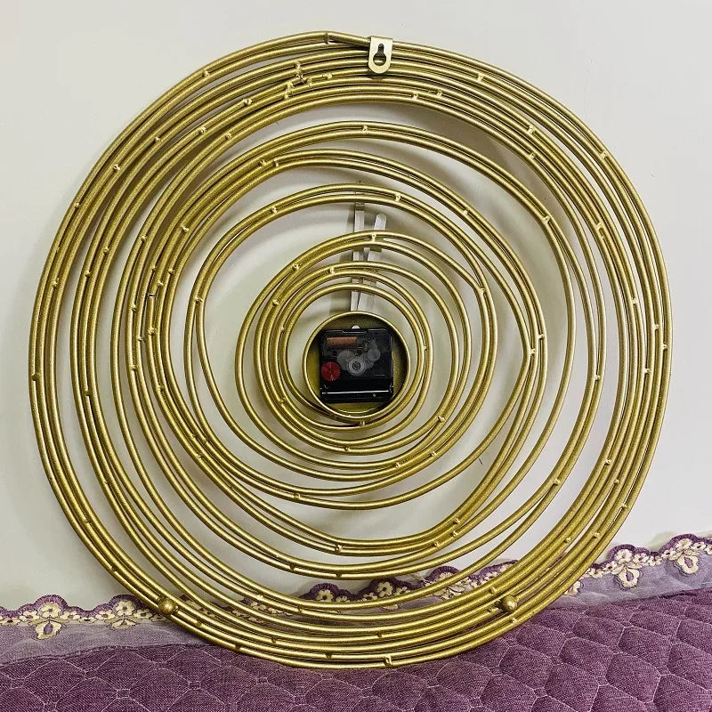 Fashion Creative Round Wall Clock Home Decoration for Bedroom Living Room Super Silent Design Metal Wall Hanging Clocks Watch