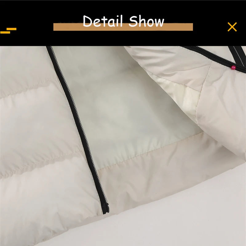 YAHOUFJUNYACN Weste Abnehmbare Kapuze - Reißverschluss Größe M