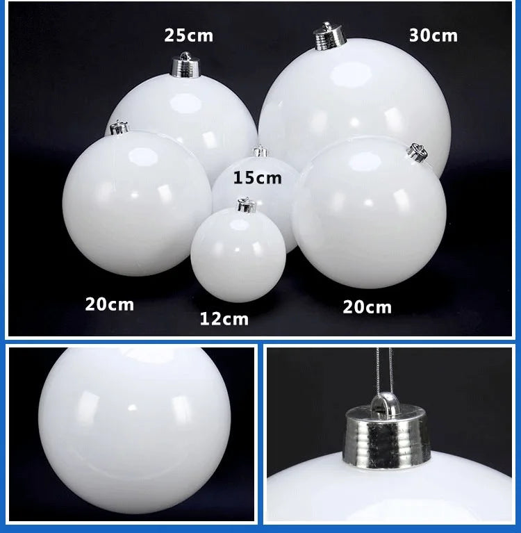 Pearlescent Kugel Glänzende Christbaumkugel - Durchmesser 12-25 cm Kunststoff