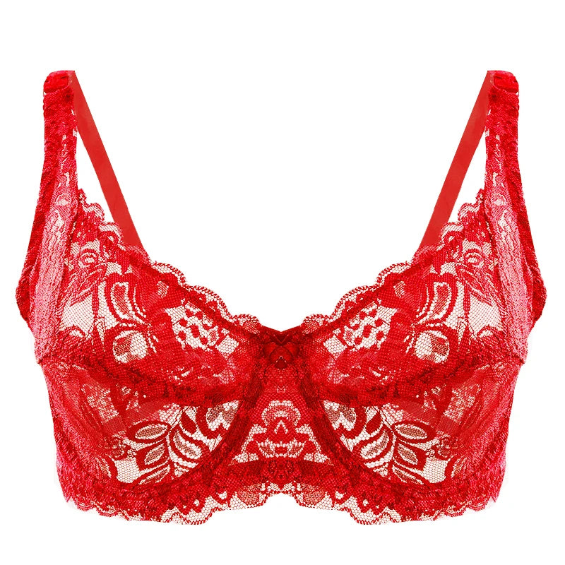 ZENGTOU Damen BH 2025 - Spitzen Push-Up BH Plus Size mit Stickerei & Bügel