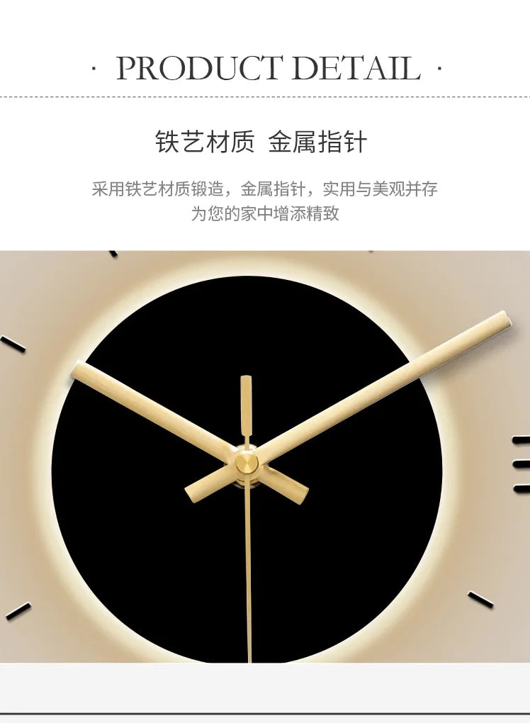 W Quartz Wanduhr Modern - Groß 60cm Leise Batterie