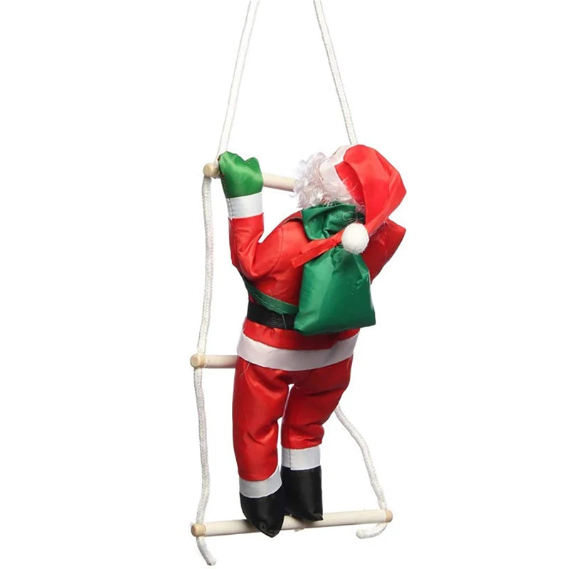 Beeinch Weihnachtsmann-Kletteranhänger - Größe 12 cm Kunststoff Seillänge 20 cm