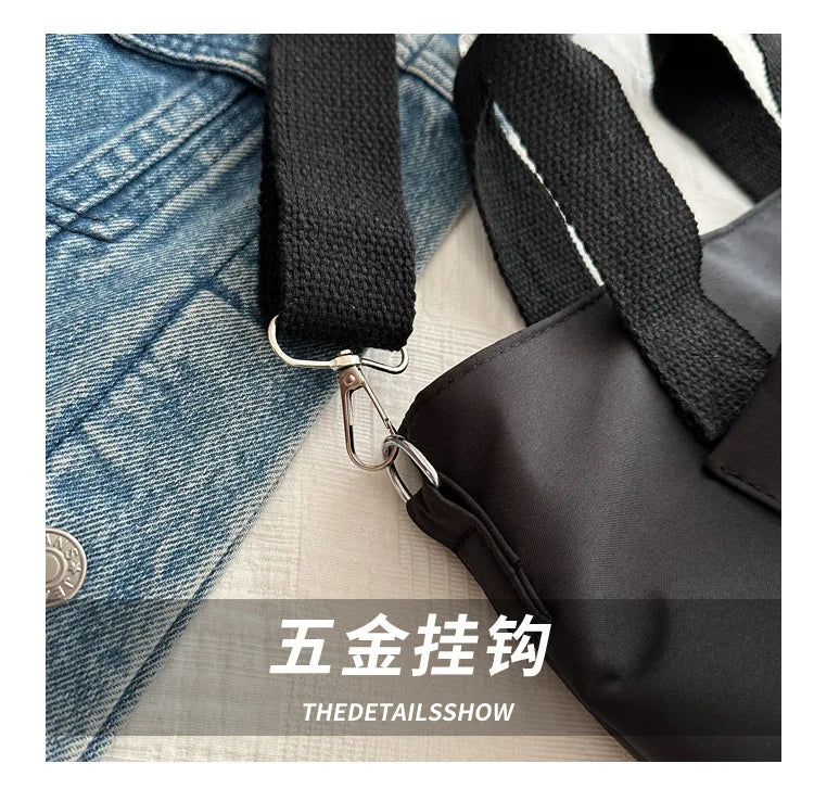 Small Casual Tote Bags Women Shoulder Messenger Bags Korean Canvas Fashion Female Crossbody Bag for Girl 2024 Cloth Handbags