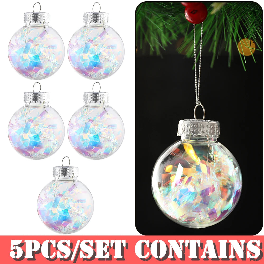 Partigos Hängende Schneekugel Kristall - Kapazität 5 Stk; Größe Ø4 cm