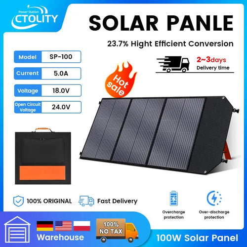Solarpanel 18V 100W Tragbares Flexibles Kit Für Haus Camping Reisen