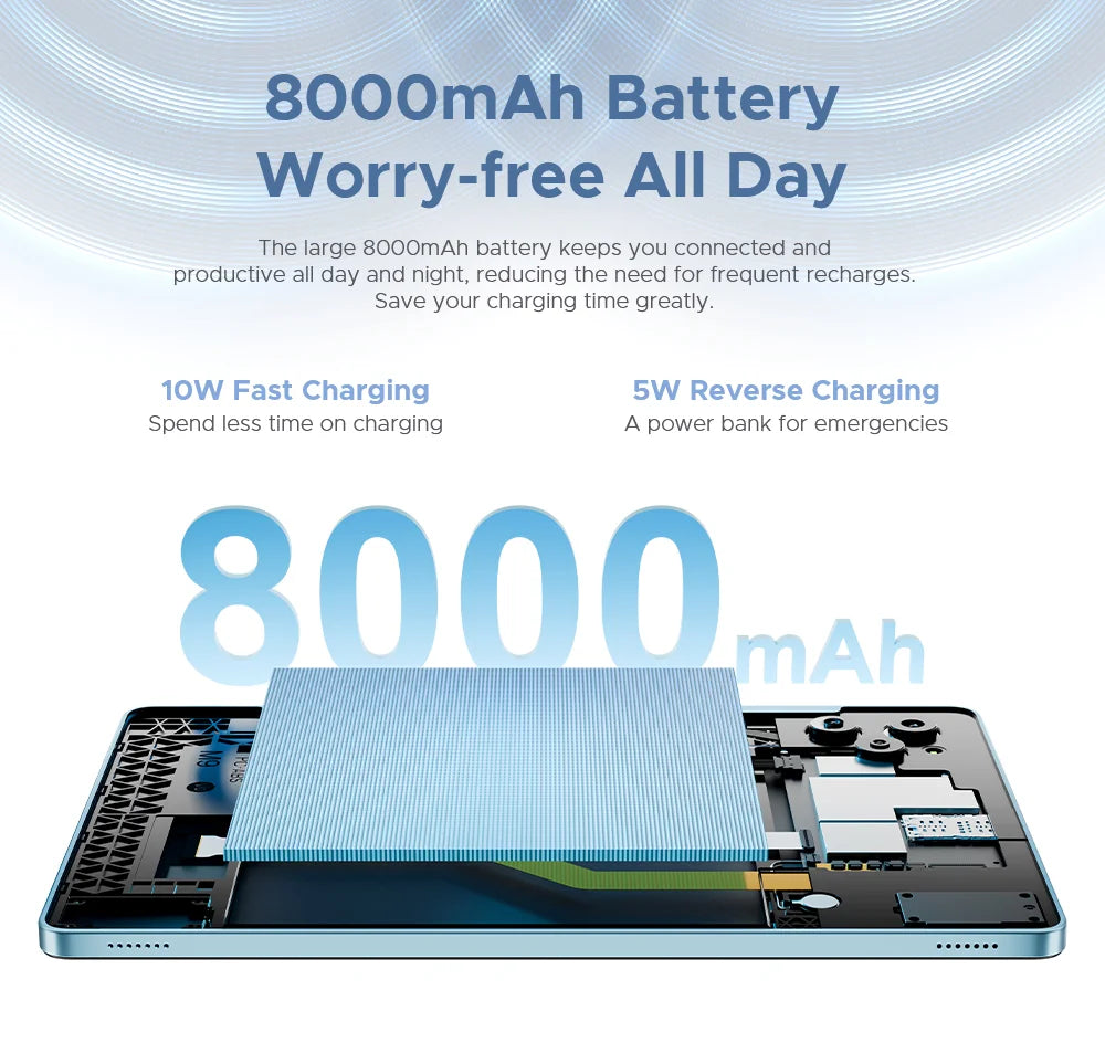 DOOGEE Tab G6 2-in-1 Tablet - 11 Zoll Display 8000mAh Akku 6GB RAM