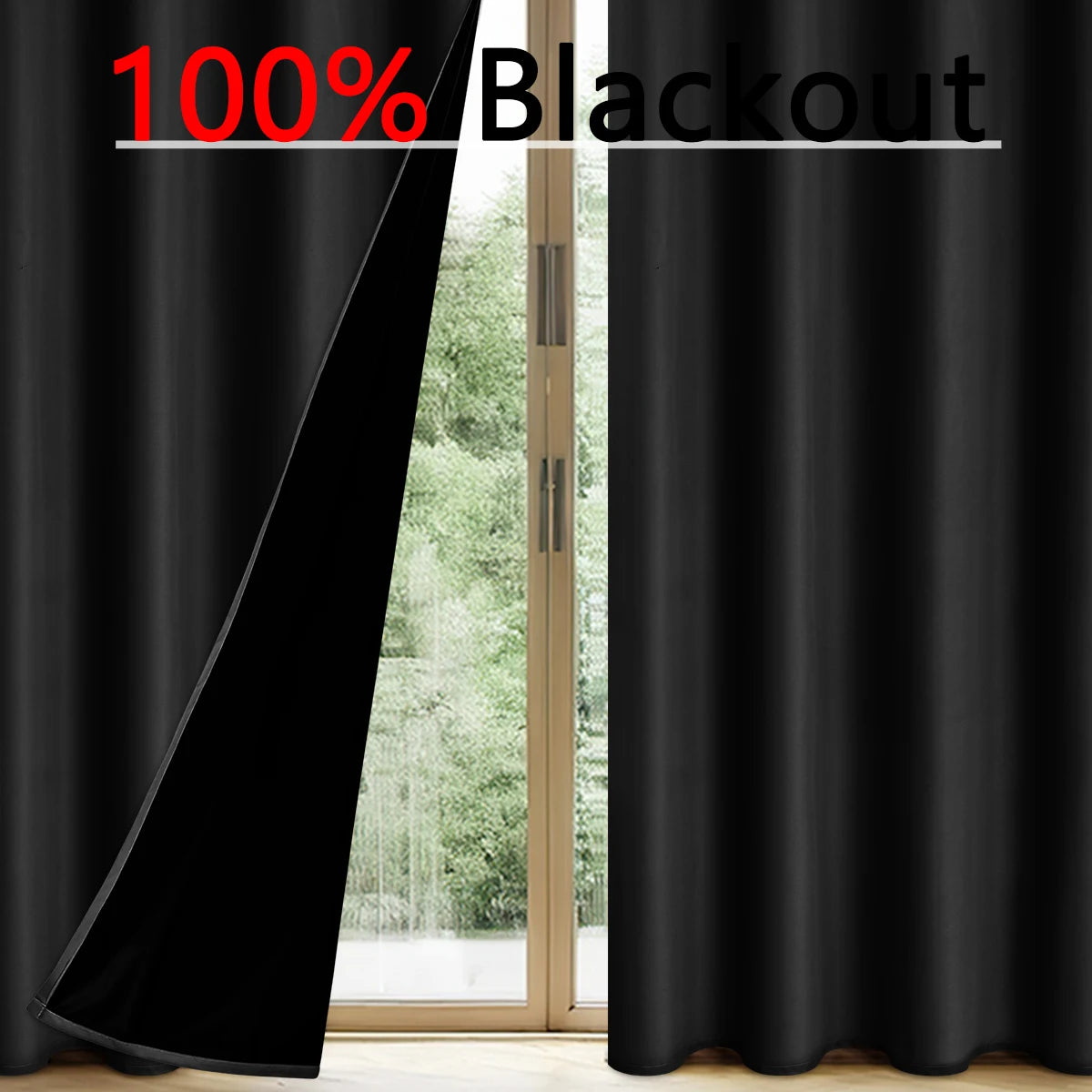 ZhejiangChoice Vorhang Einfarbig - Blackout 140x260