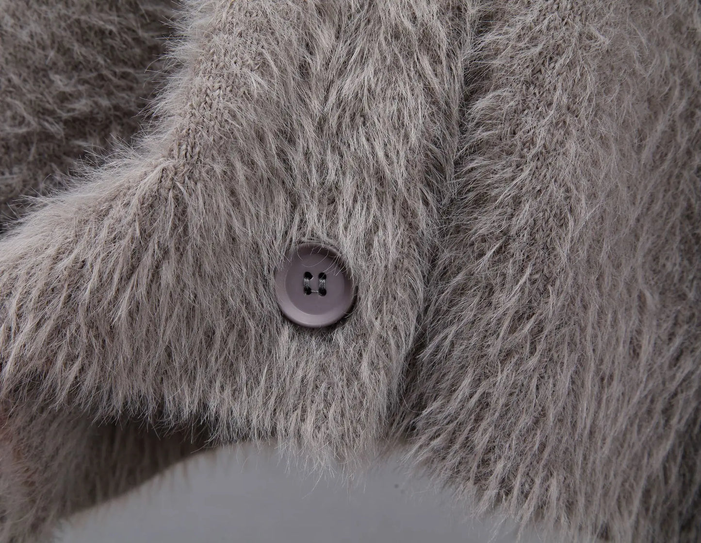 Frauen Kaschmir Strickjacke V-Ausschnitt - Gr. S-XL, lang