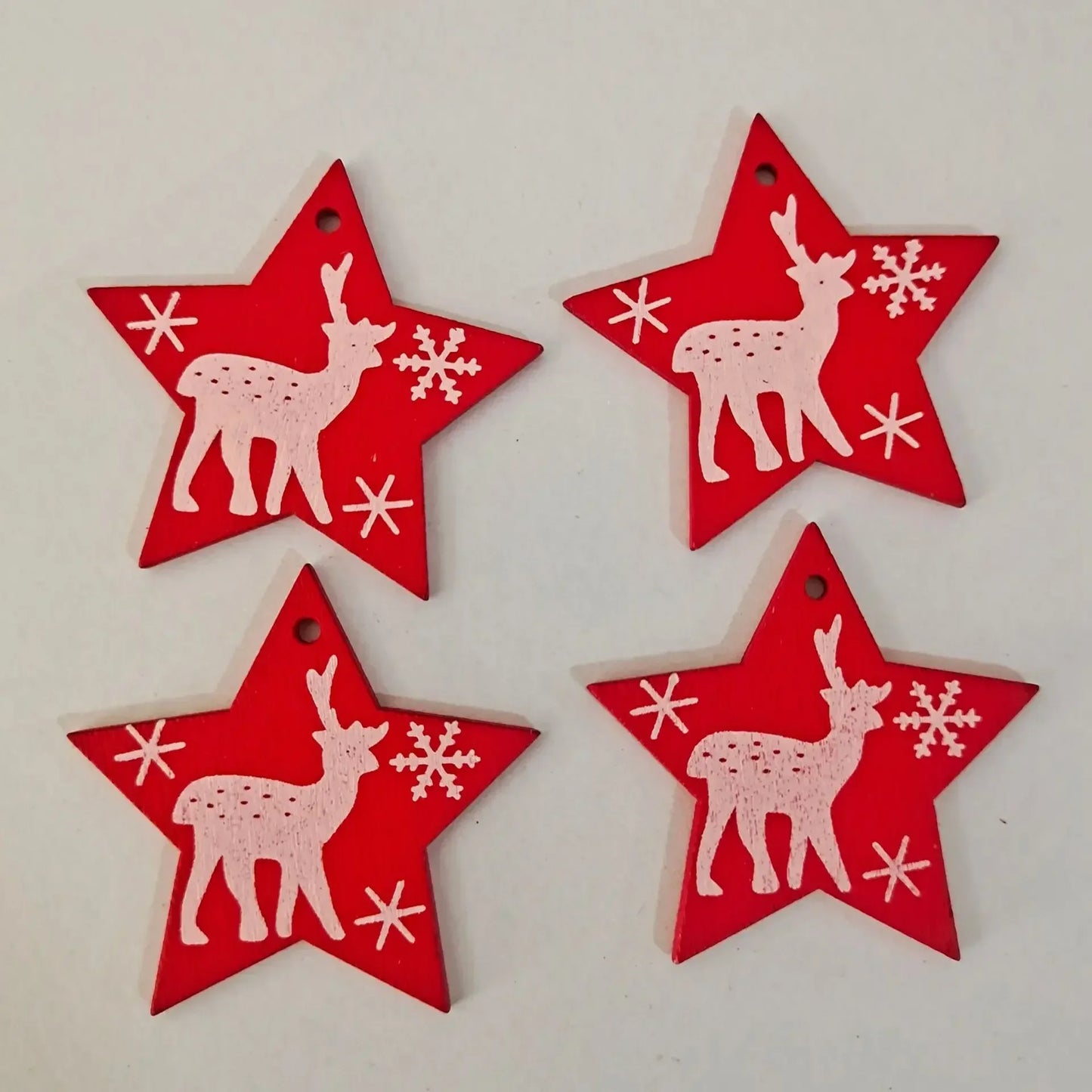 HighConcerned Mini Holzdeko - Unbehandeltes Holz, 4x5 cm, 10 Stück