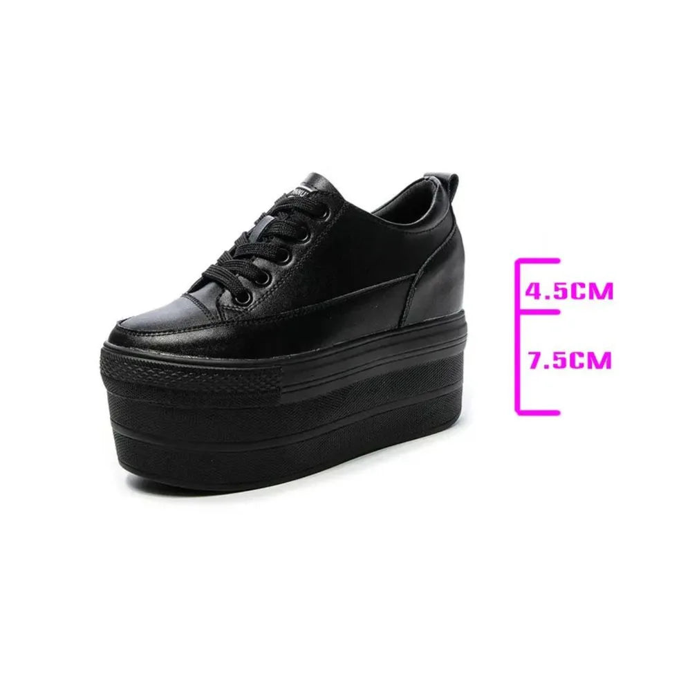 White Luxury Designer Sneakers On Platform Sports Shoes For Women  New Fashion Thick Bottom Wedding Shoes High Heel