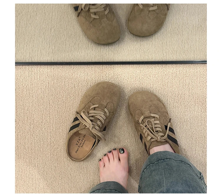 Casual Sneakers Woman Shoes Slippers Flats Platform Sandals Mules 2025 Brand Designer Lace Up Loafers Summer Women's Sneakers