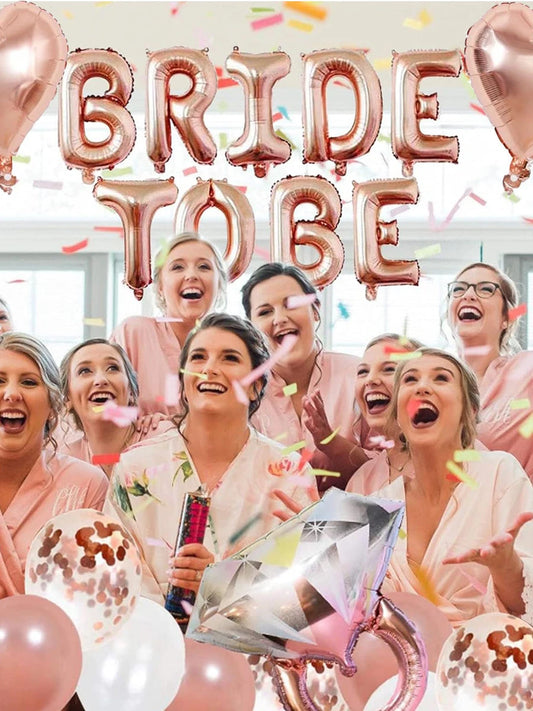 Choice Ballonset Roségold - 41 Teile Ring Herz Dekor