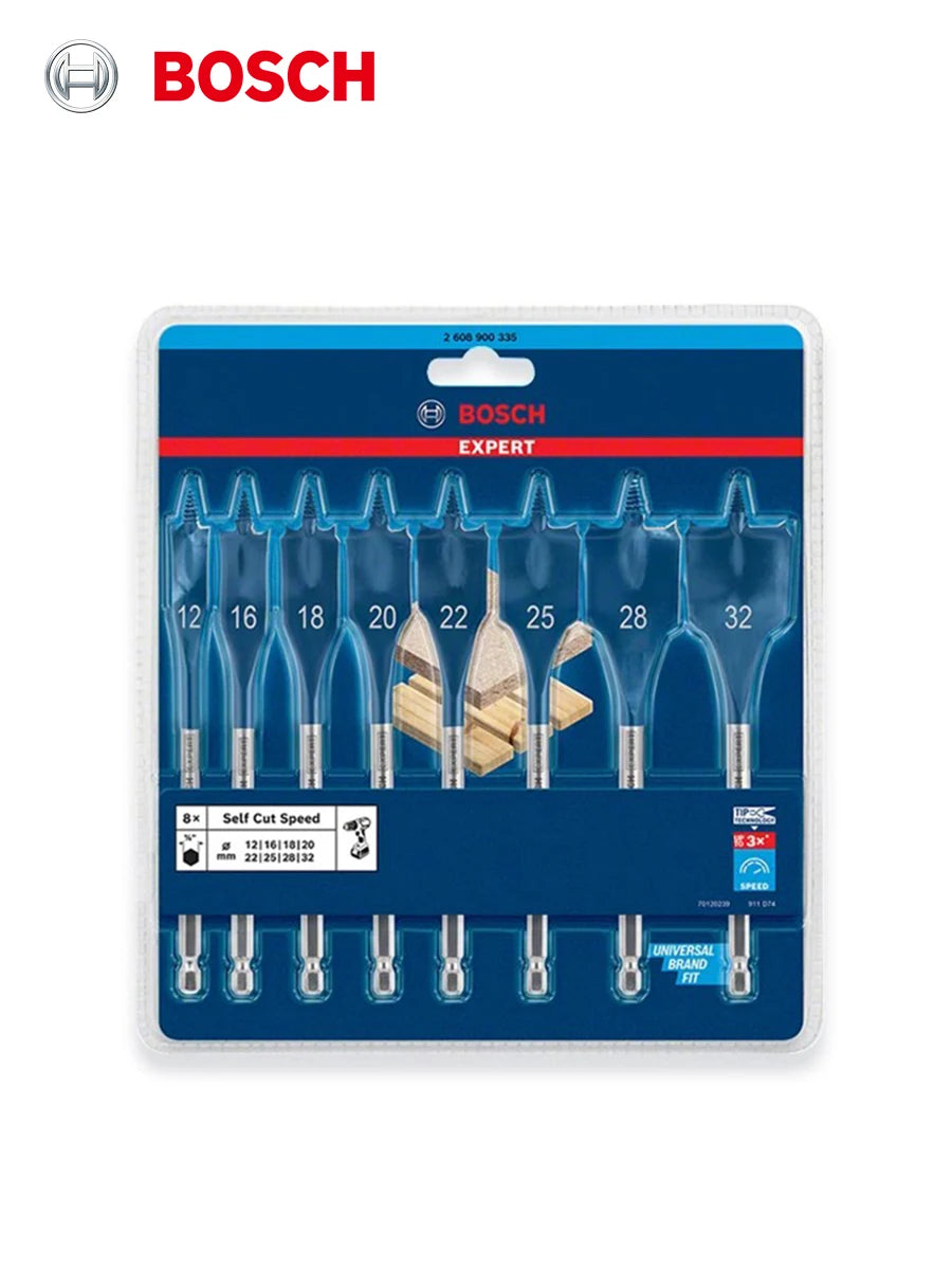 Bosch Expert Drill Bits Wood Drilling Self-tapping Thread 1/4 "HEX Shank Power Tool Accessories for Electric Screwdriver
