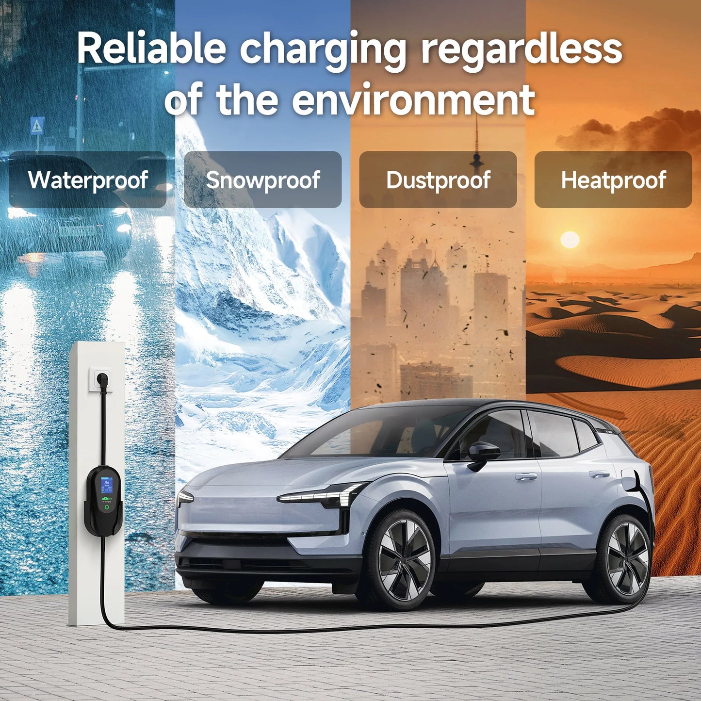 Elektroauto Ladegerät 2025 - AFYEEV 3600W Portable Type-2 EV Ladestation - WiFi Bluetooth App Steuerung Smart Charging