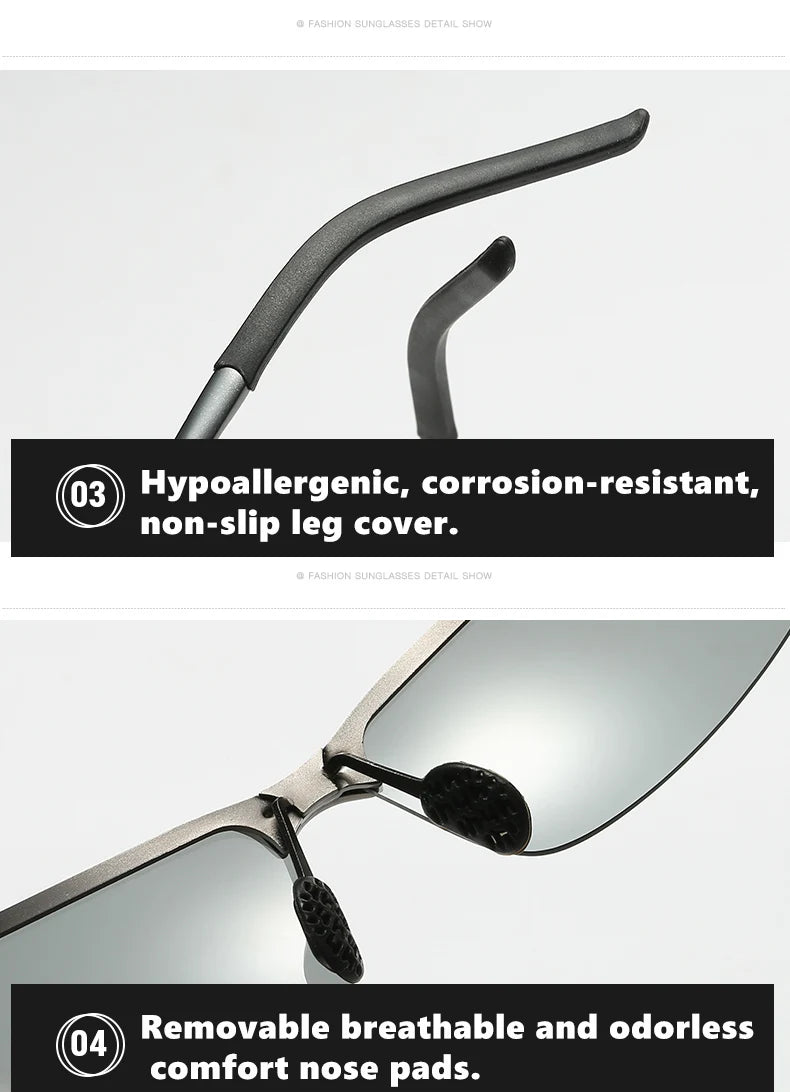 Sonnenbrille 2025: Photochromic Fishing Polarized - Chameleon Day Night Vision Driving Eyewear Collection