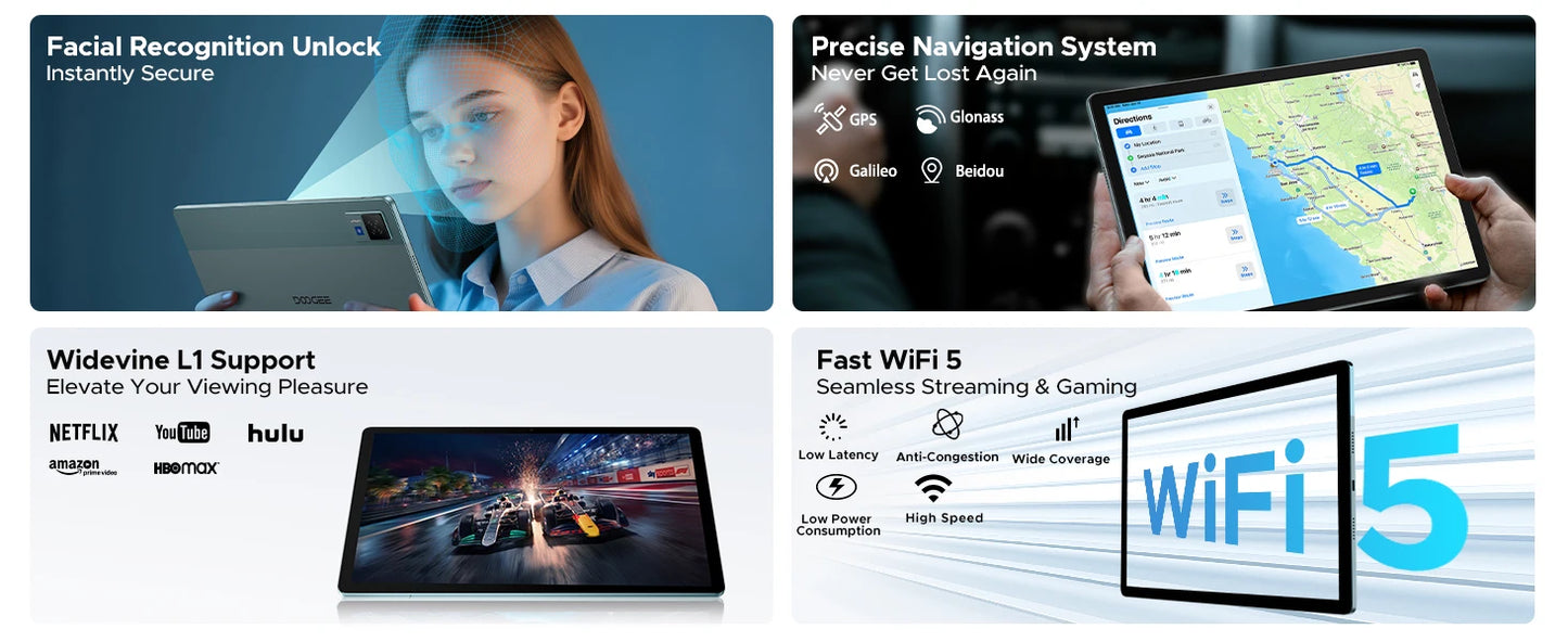 DOOGEE U13 Ultra Slim Tablet - Speicher 6GB RAM 256GB Akku 11000mAh