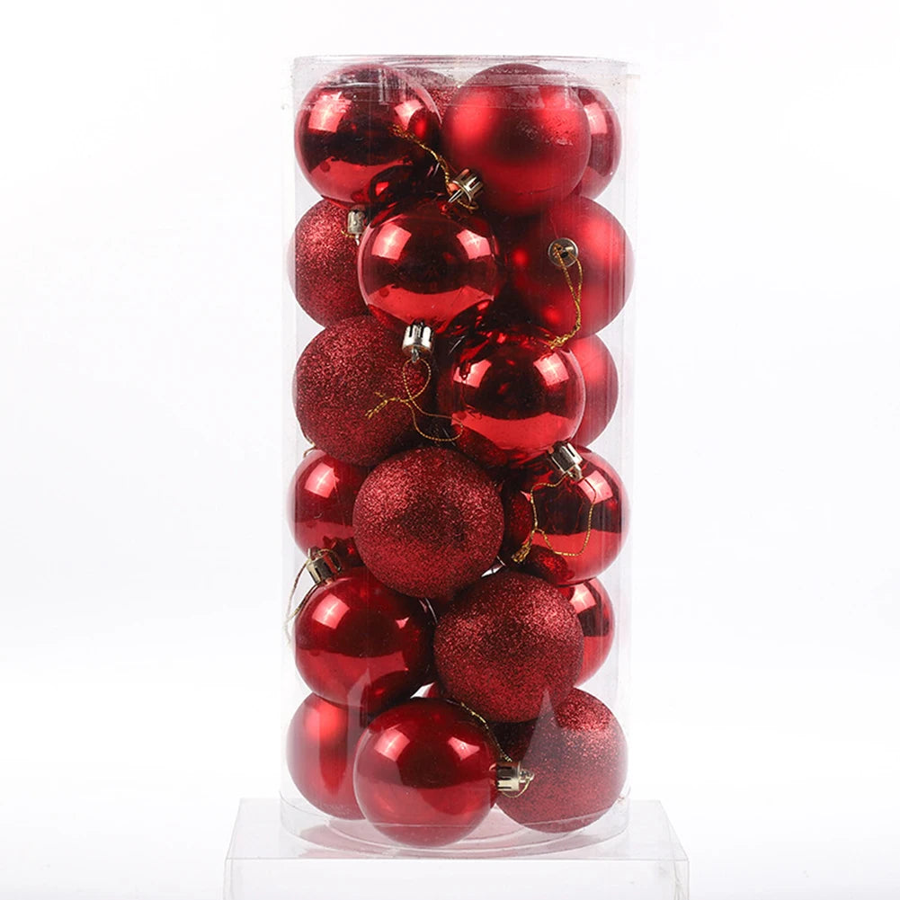 Choice Christbaumkugeln Kunststoff - 24 Stück, Ø3 cm